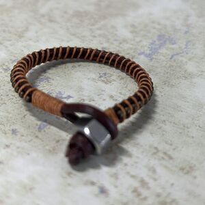 Leather Handcrafted Bracelet 5.25